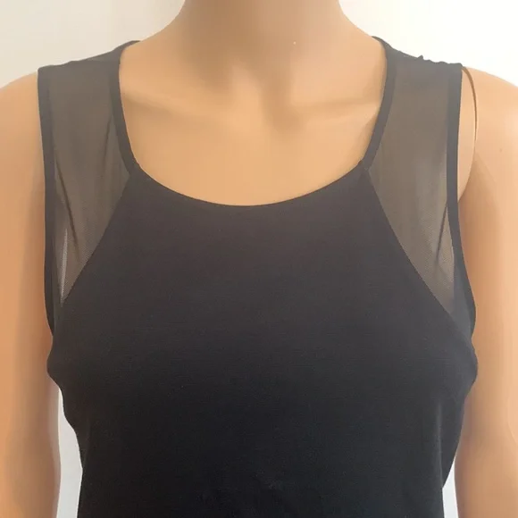 EXPRESS LIKE NEW Knit & Sheer Fabric Dress - Picture 3 of 11